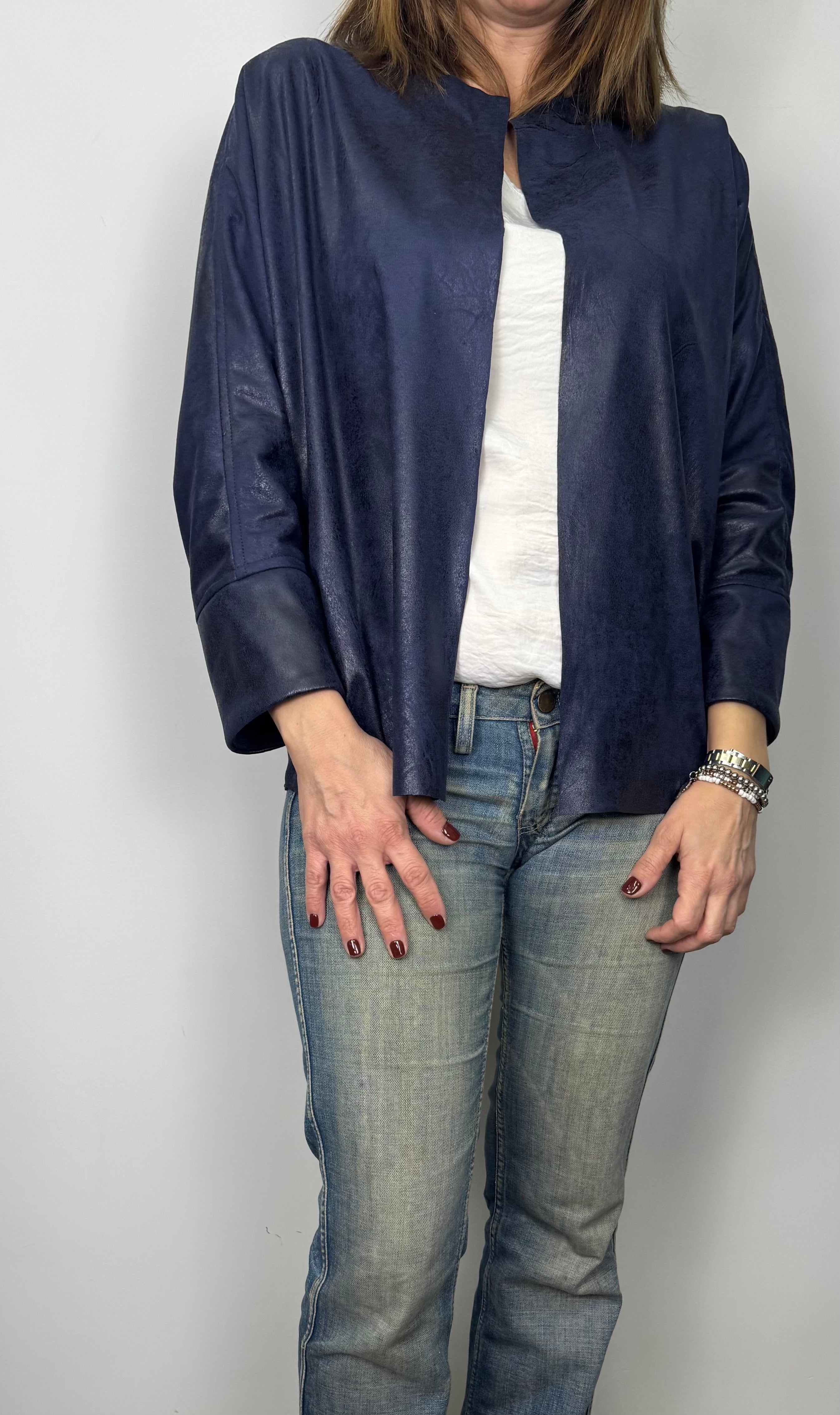 Giacca Fabri corta Blu