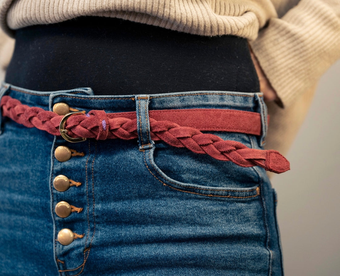 Half braid belt H 2 cm